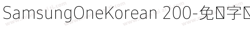 SamsungOneKorean 200字体转换